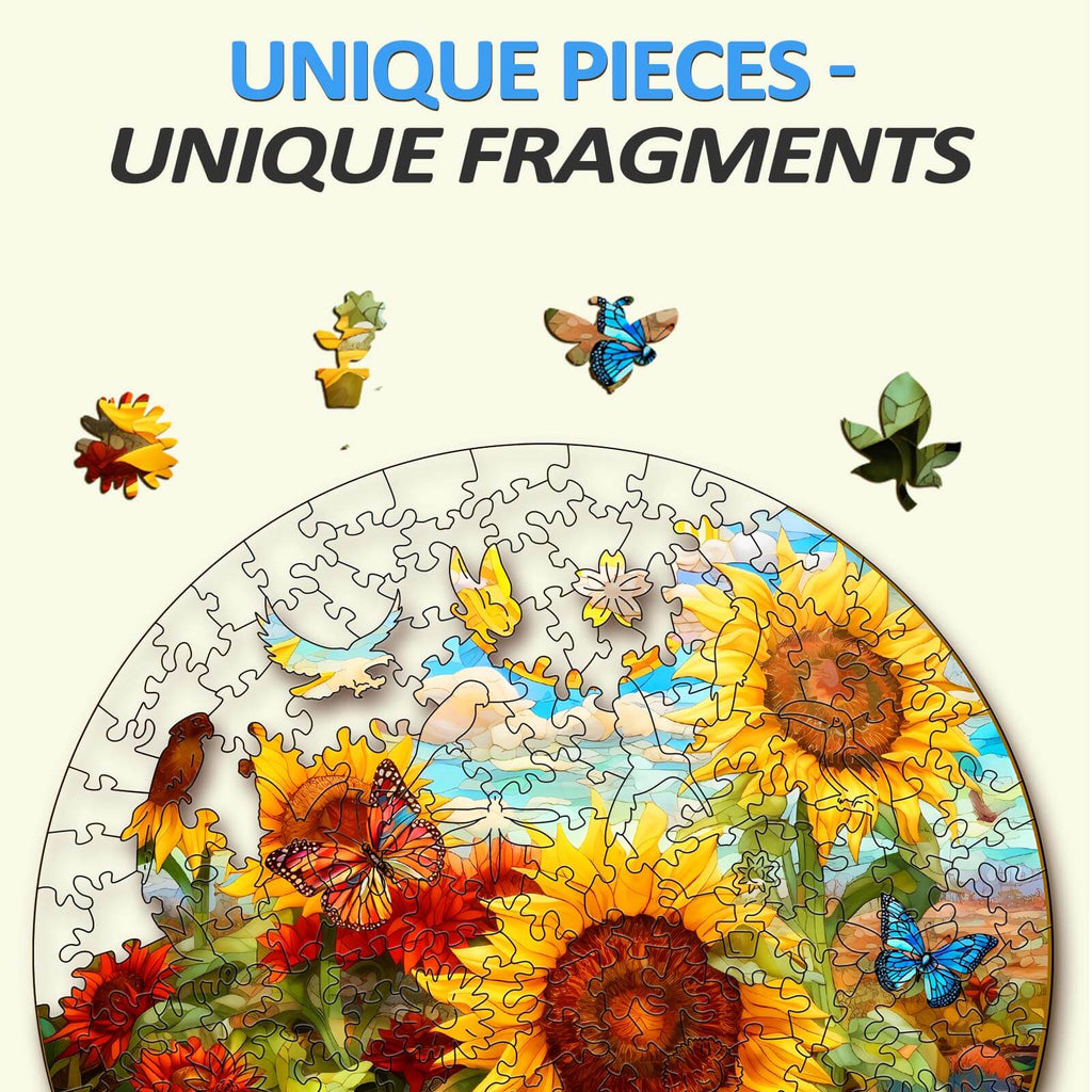 Sunflower Sonata Wooden Jigsaw Puzzle