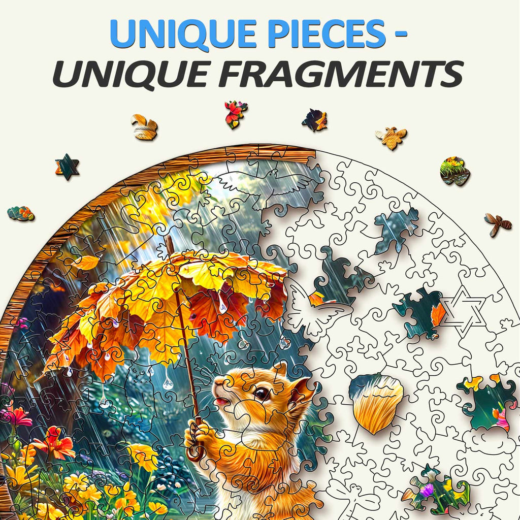 Squirrel Dreams Wooden Jigsaw Puzzle
