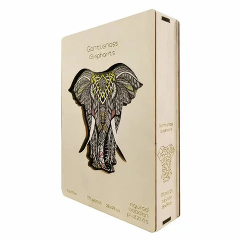 Noble Elephant Wooden Jigsaw Puzzle