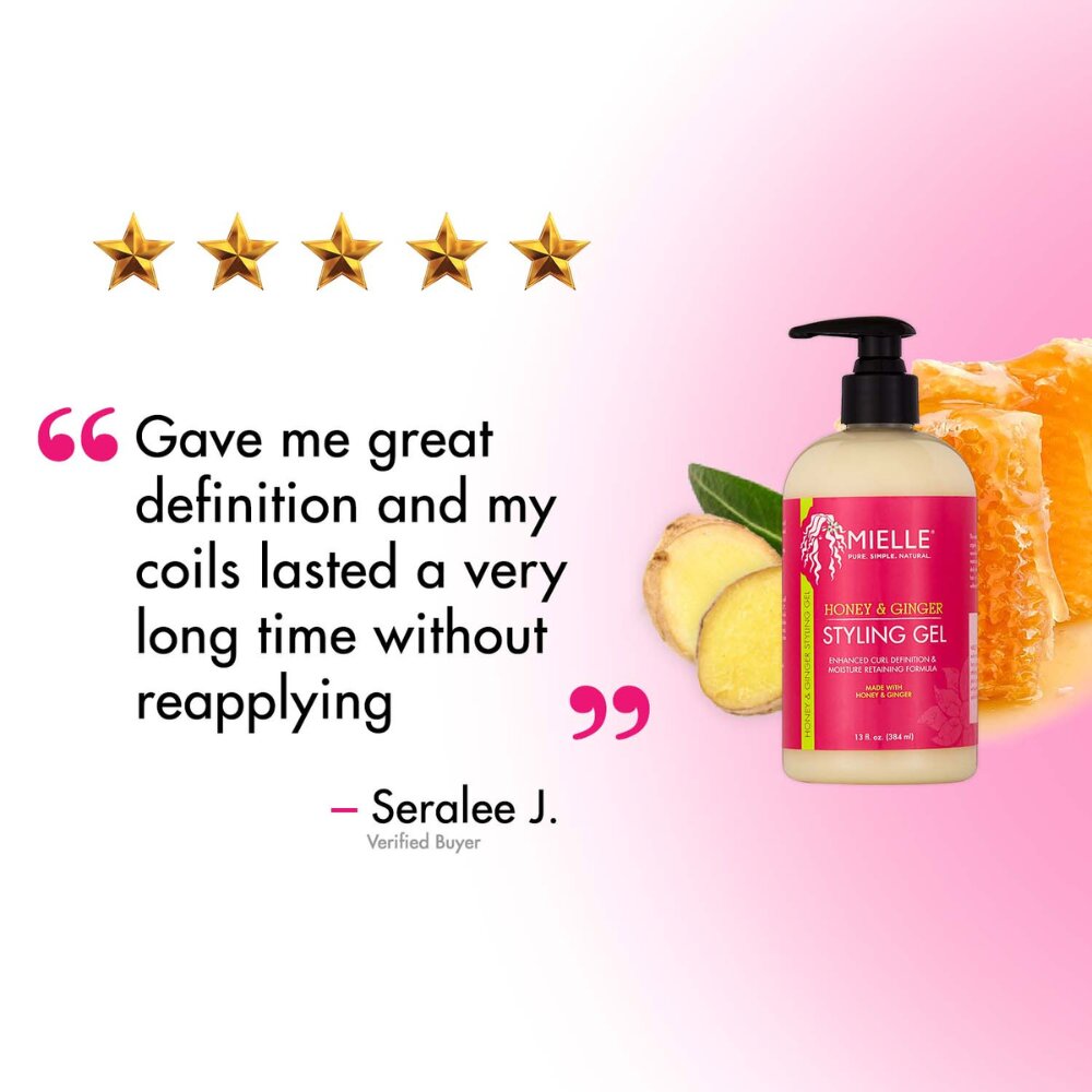 MIELLE Honey & Ginger Styling Gel