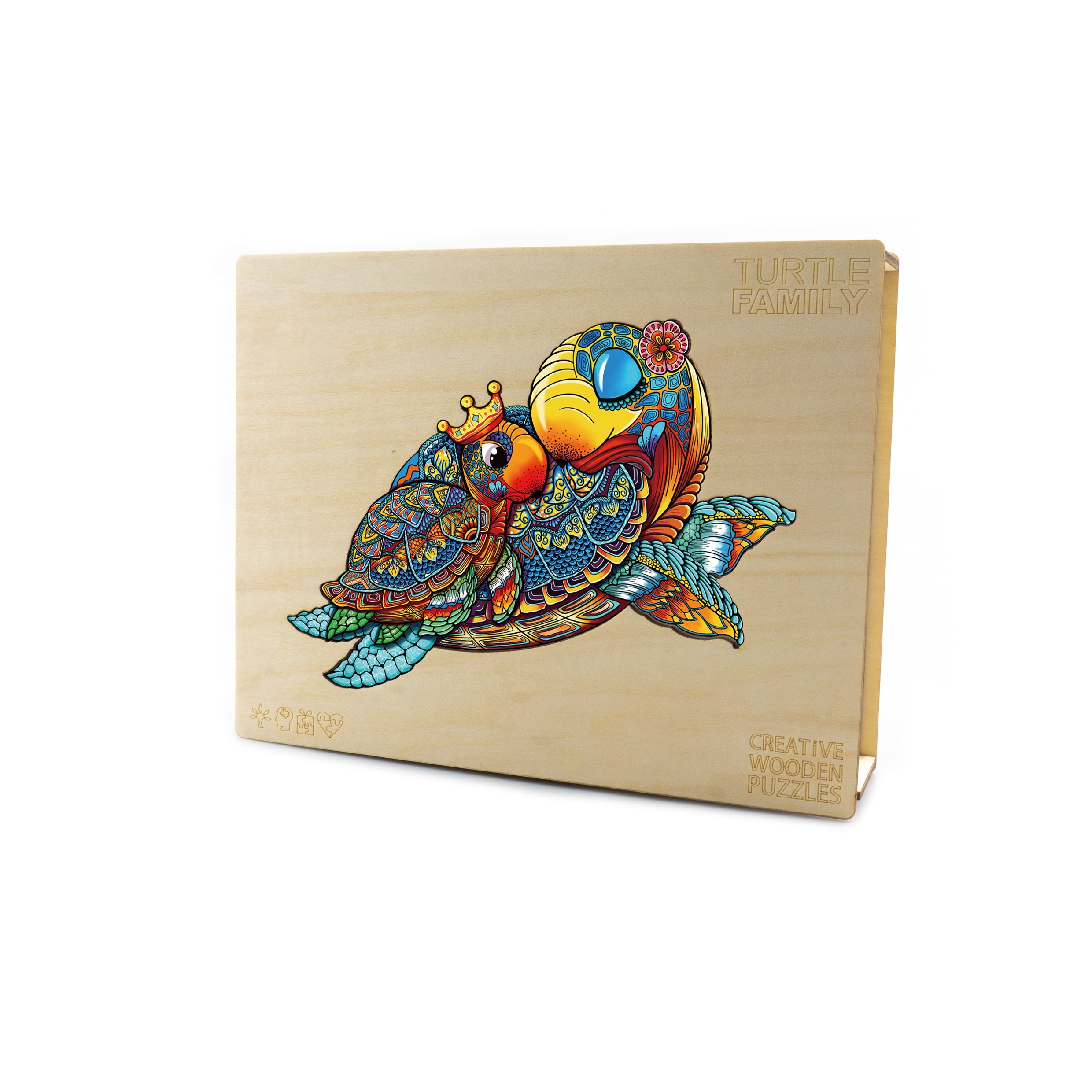 Turtle Family Wooden Jigsaw Puzzle