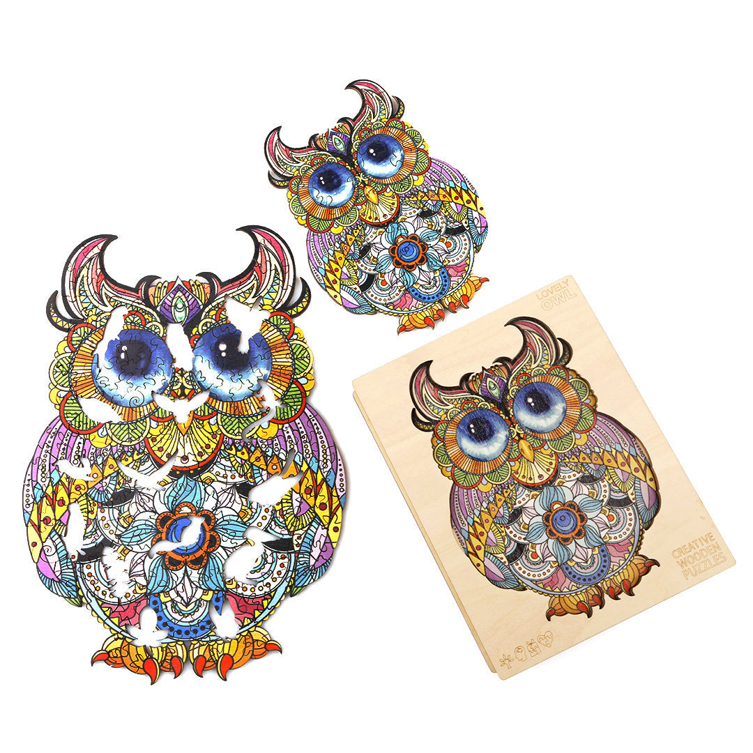 Lovely Owl Wooden Jigsaw Puzzle