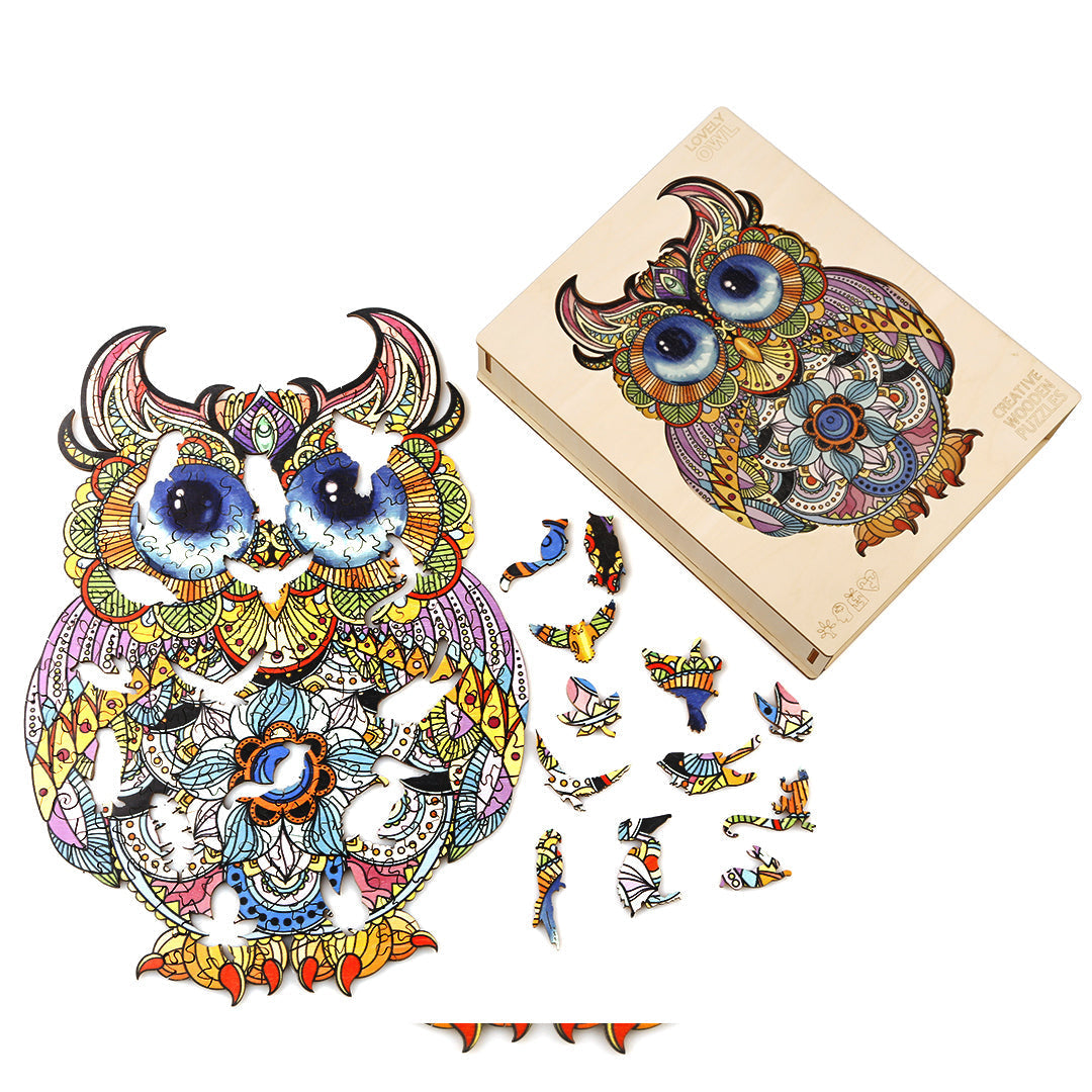 Lovely Owl Wooden Jigsaw Puzzle