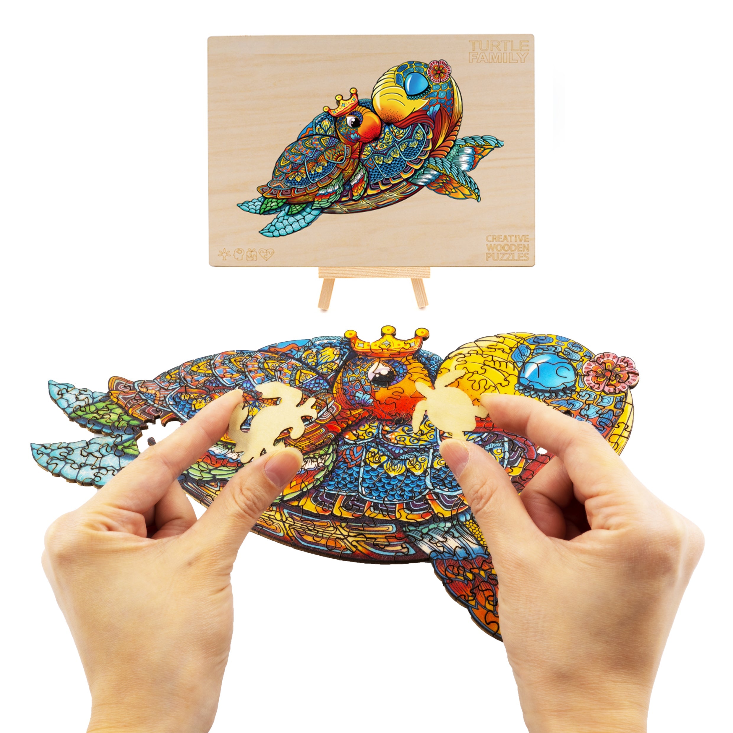 Turtle Family Wooden Jigsaw Puzzle