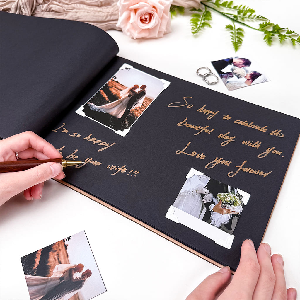 Personalized Memory Photo Album - Memorial Guest Book