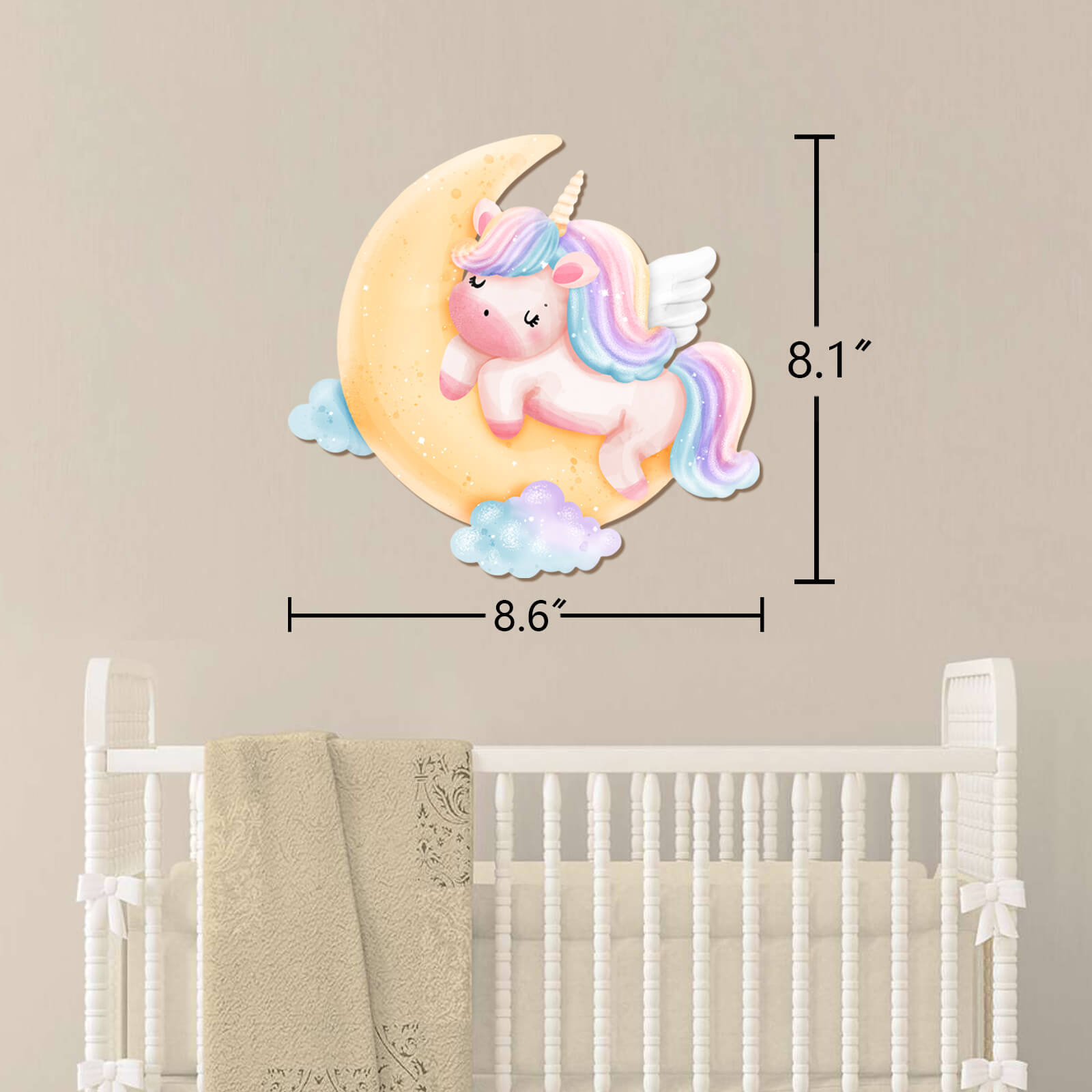 Personalized Wooden Baby's Room Wall Light Set